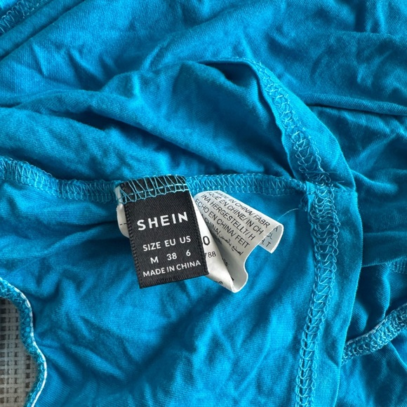 NWOT Blue Crop Top & bikini cover up - Picture 4 of 5